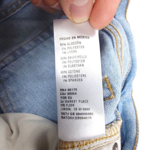 URBAN OUTFITTERS BDG 90s Skinny Skater Jeans Light Wash Denim Mens 30 x 30.5" - Picture 8 of 8